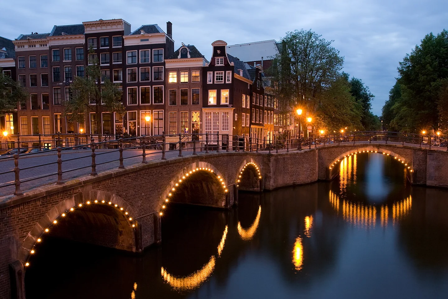 Reguliersgracht bij de Keizersgracht in Amsterdam